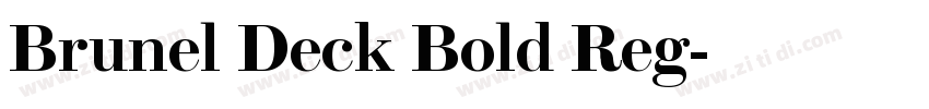 Brunel Deck Bold Reg字体转换